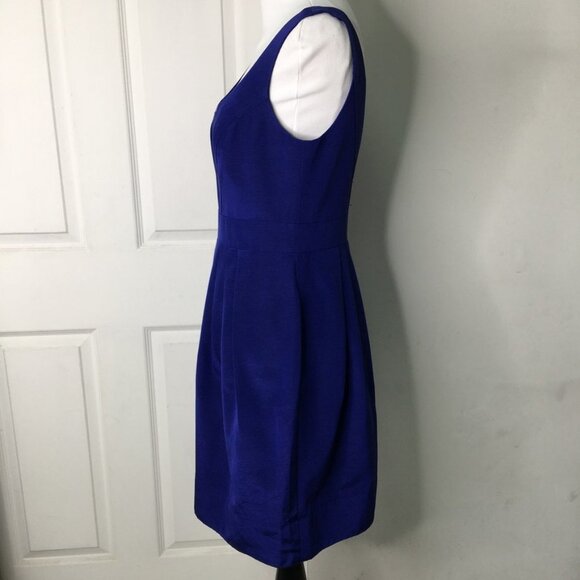 Shoshanna Royal Blue Open Flare Dress Size 4 - Picture 7 of 15